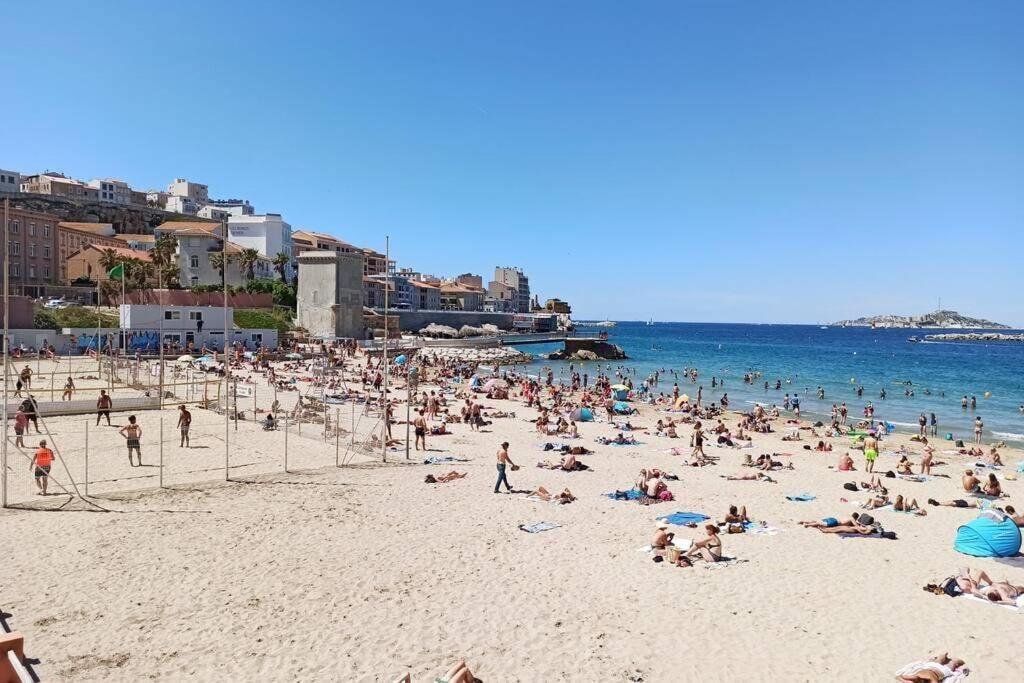 Catalans-Air-Conditioned, Balcony 2 Min Walk Catalans Beach Marselha Exterior foto